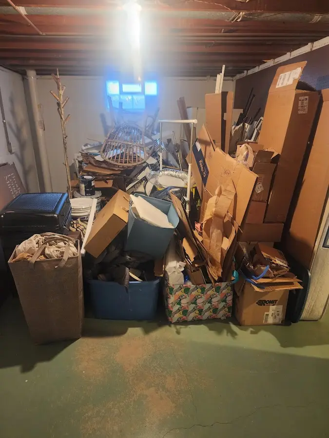 Roll-off dumpster container at job site for Construction Dumpster Rental in Freeland